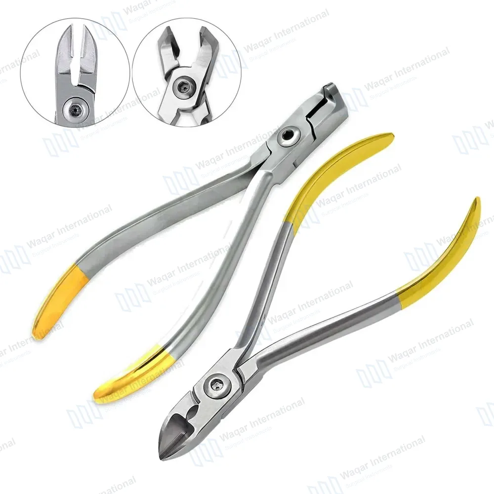 2 Pcs TC Hard Wire & Distal End Cutter Orthodontic Pliers Set