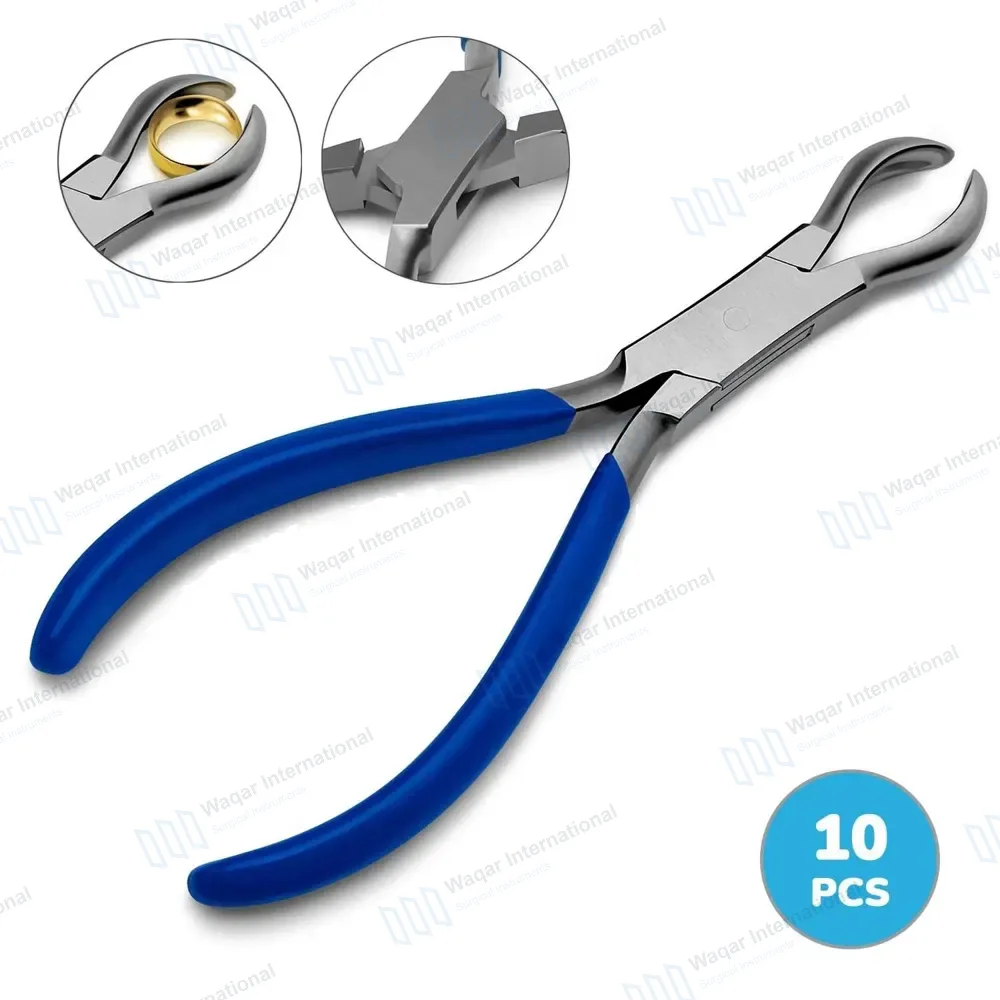 10 Pcs Ring Closing Segment Plier 6″ with PVC Grip Handle