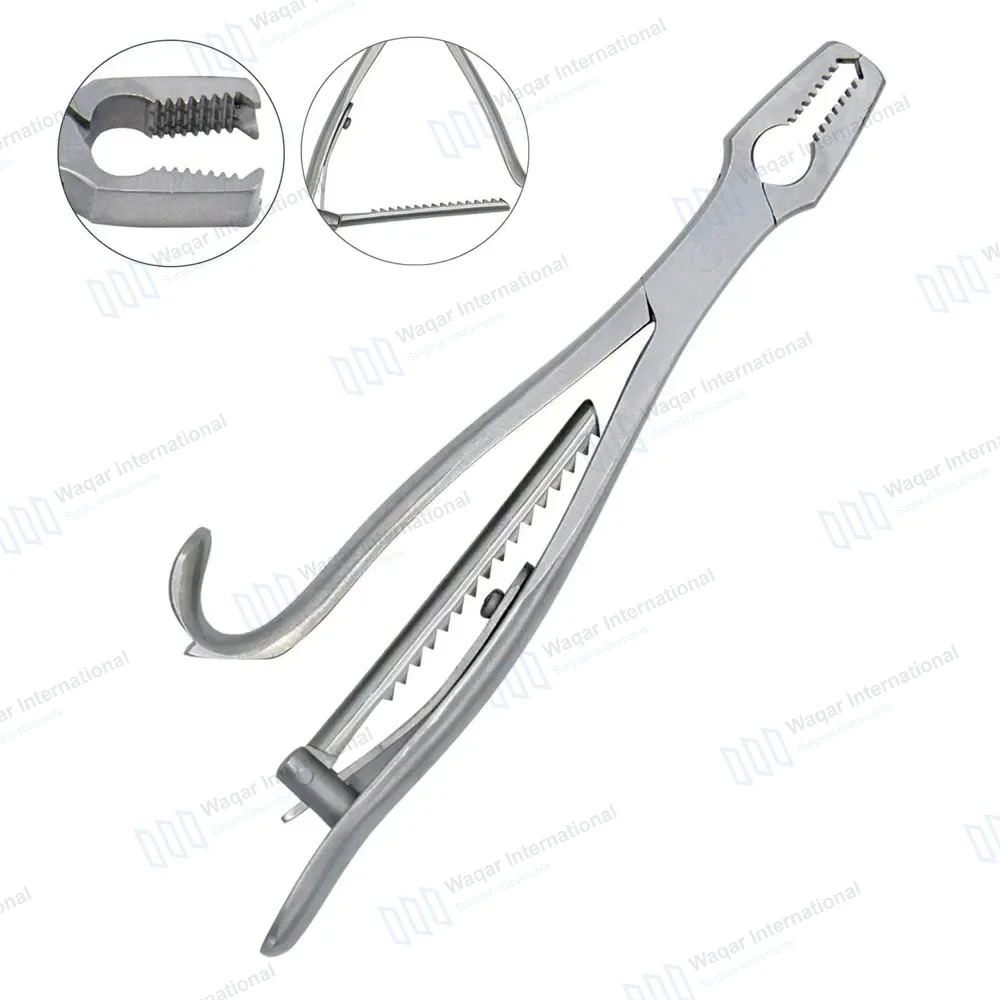 Kern Bone Holding Forceps 17″ with Ratchet