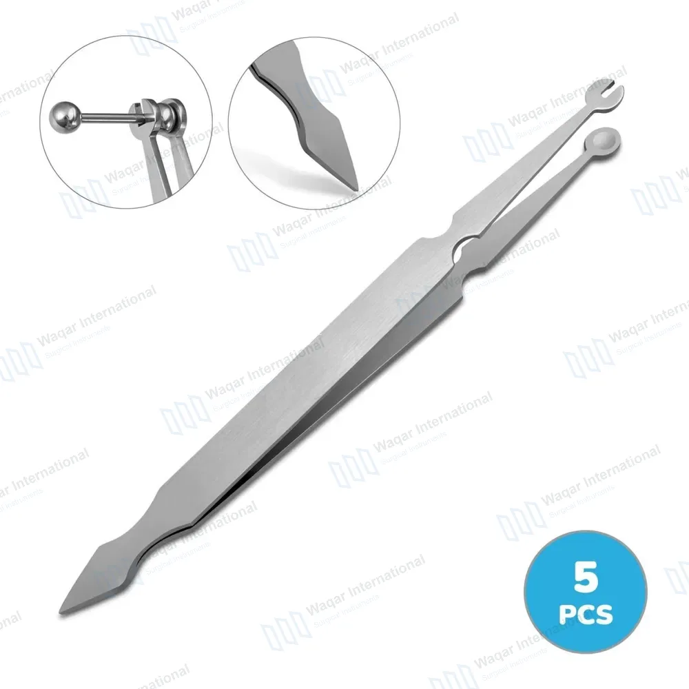 5 Piercing Barbell Clamps 4.75″ Bead Holder Tweezer