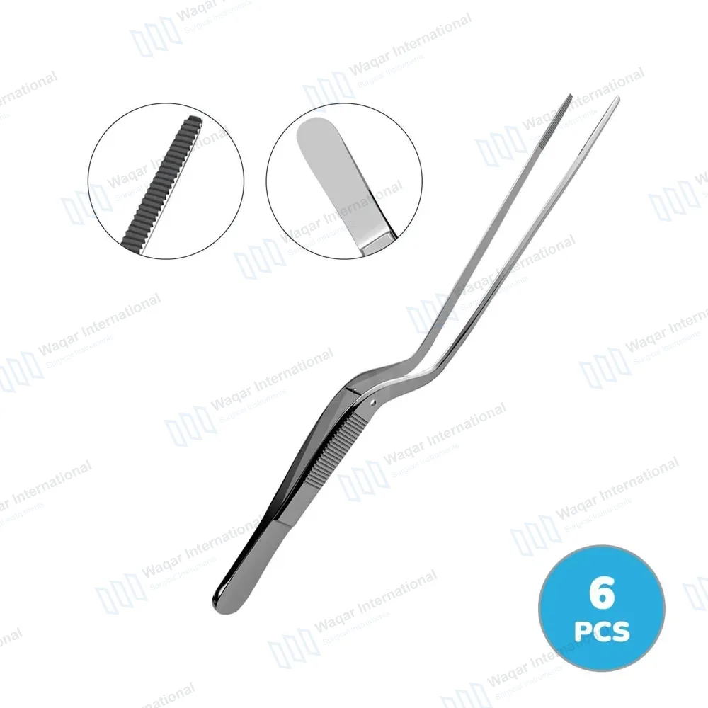 6 Pcs Lucae Ear Forceps 5.5″ Bayonet Shape with Serrated Tips