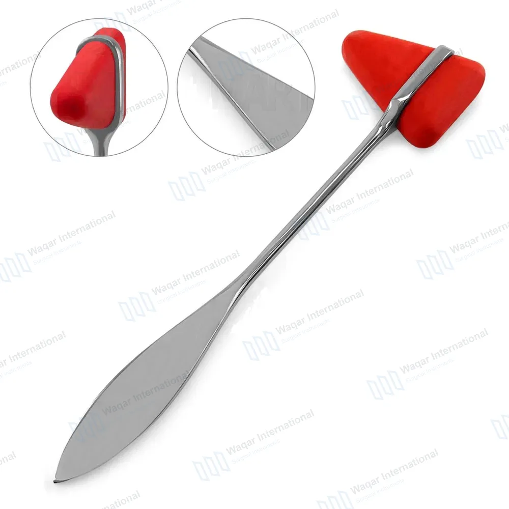 Taylor Reflex Hammer 7.5″ with Red Silicone Rubber Head