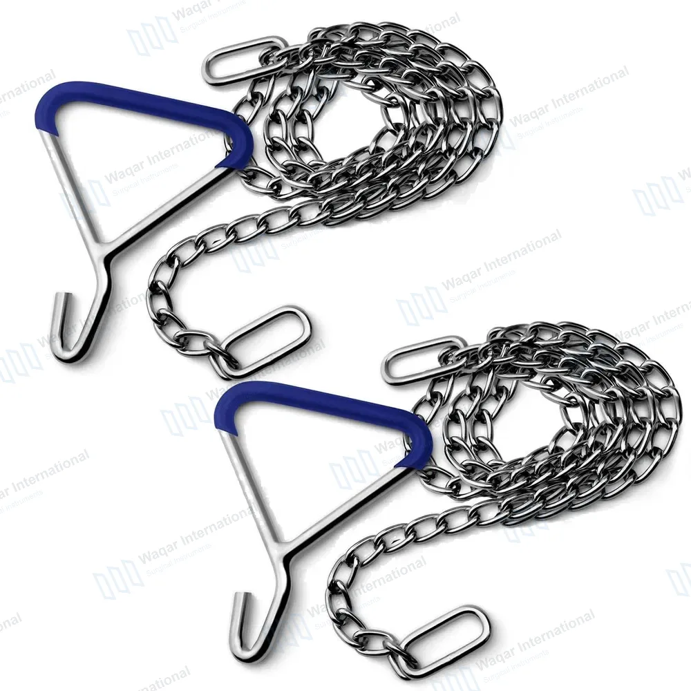 Calf Pulling Chains 60″ OB Apparatus with 2 Handle Puller Hooks