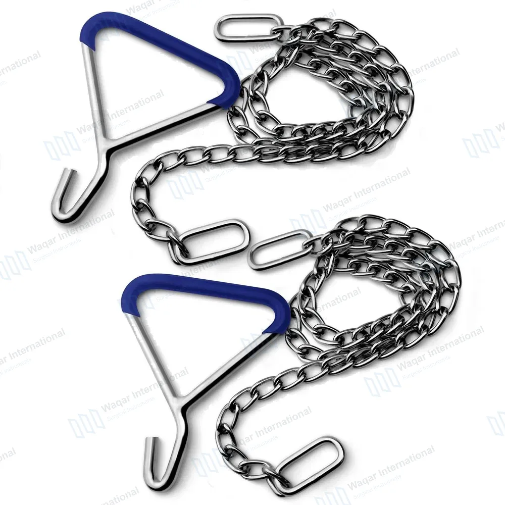 Calf Pulling Chains 45″ OB Apparatus with 2 Handle Puller Hooks