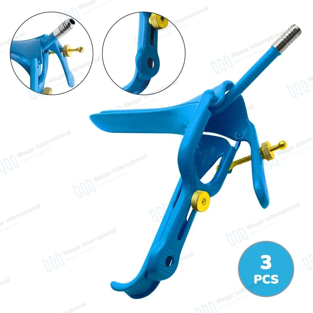 3 Blue Coated LLETZ LEEP Pederson Vaginal Speculum Large