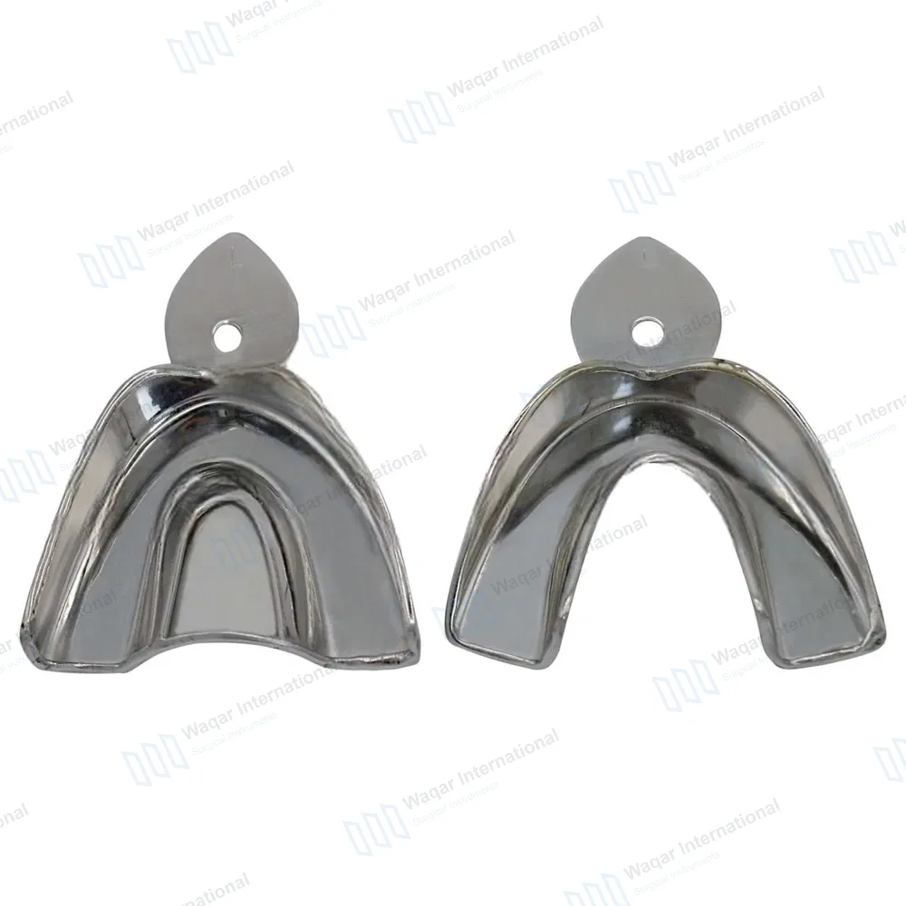 Metal Impression Trays Solid Large Upper & Lower