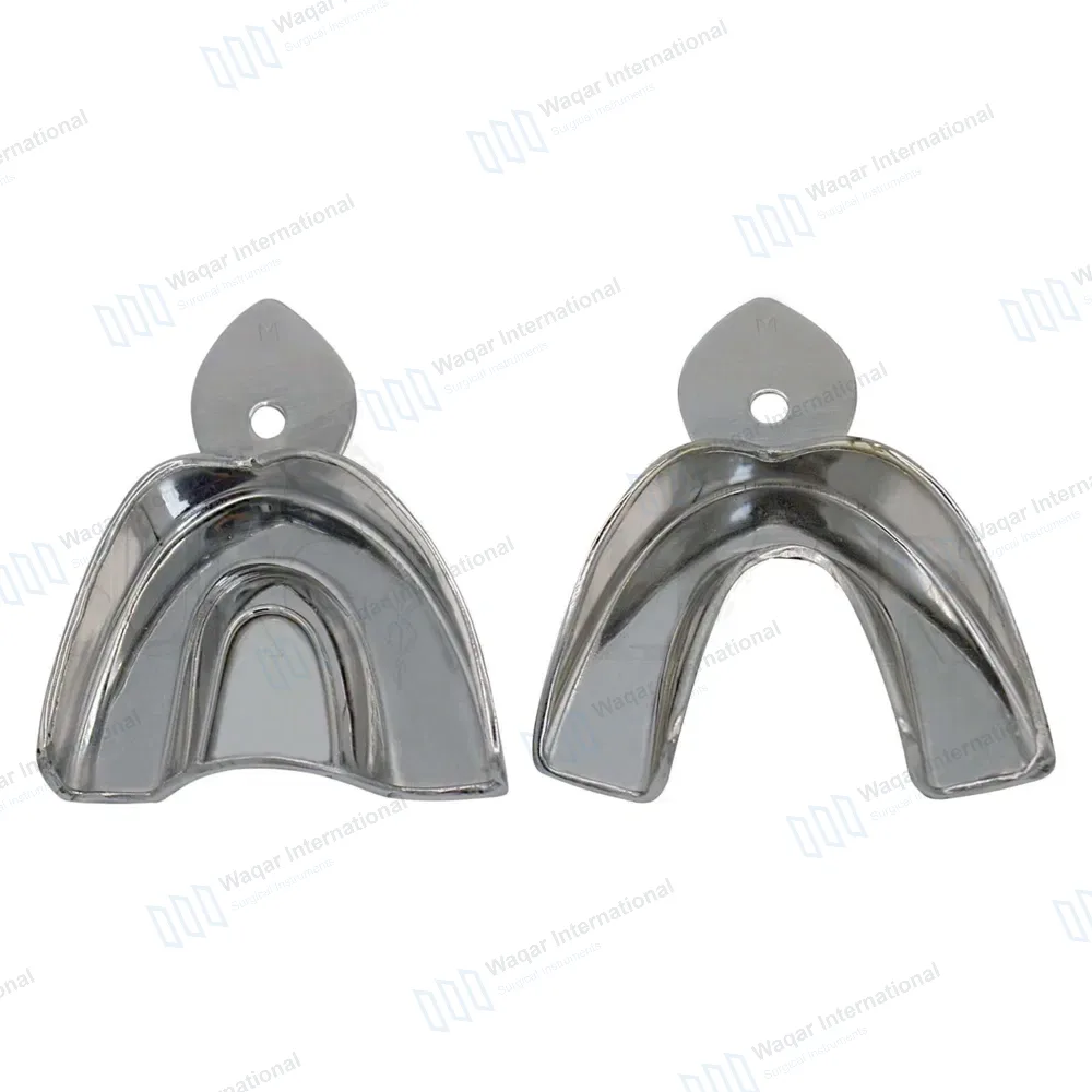 Metal Impression Trays Solid Medium Upper & Lower