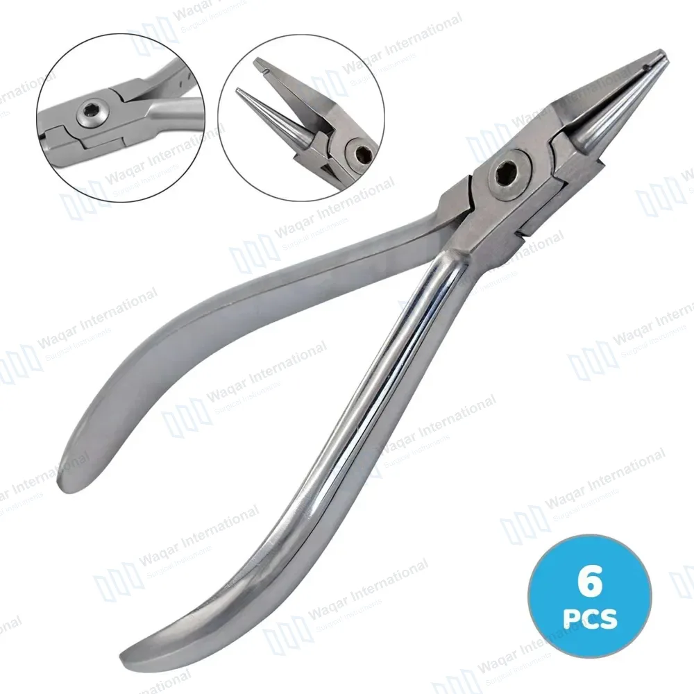 6 Light Wire Bird Beak Pliers with Groove 5.25″ (13.3cm)