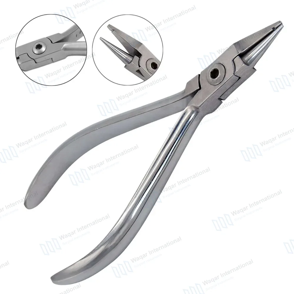 Light Wire Bird Beak Plier with Groove 5.25″ (13.3cm)