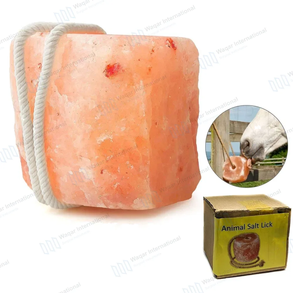 Himalayan Animal Lick Salt on Rope 6.5- 8lbs 100% Natural