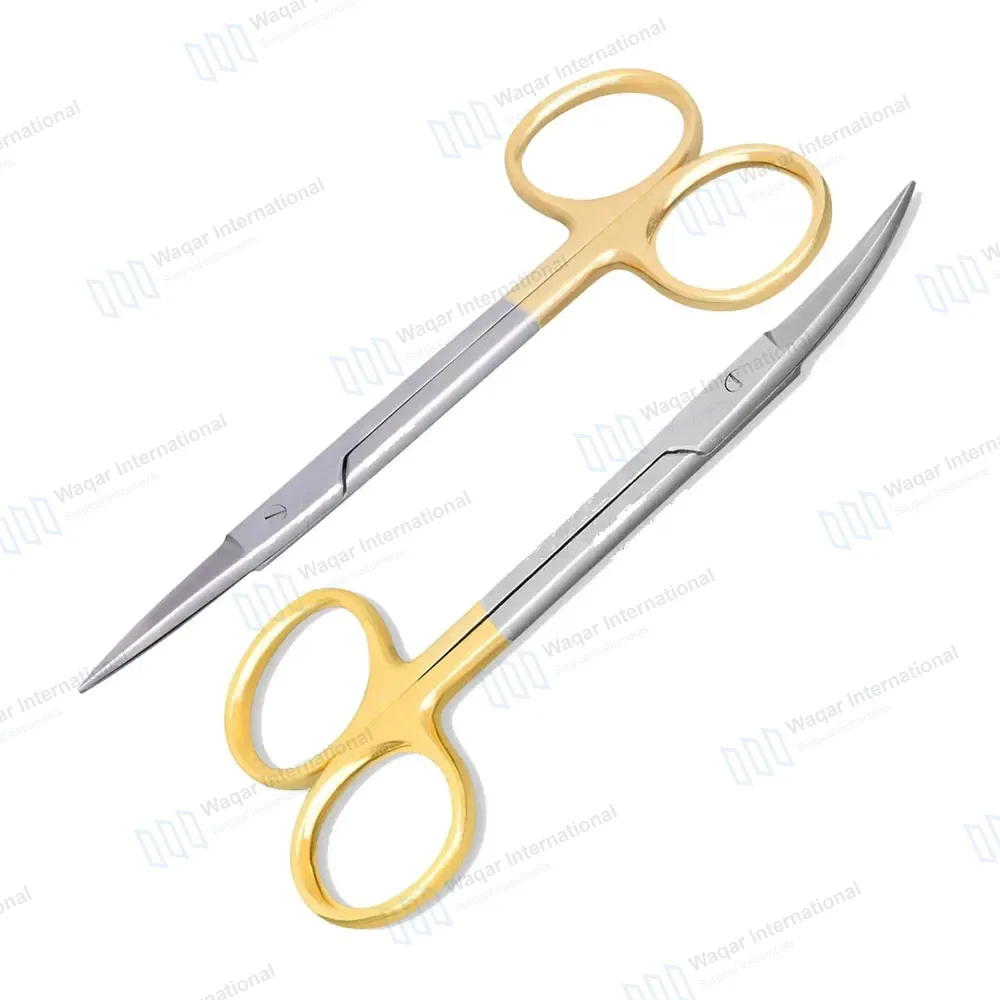 2 TC Iris Scissors Set 4.5″ Straight & Curved
