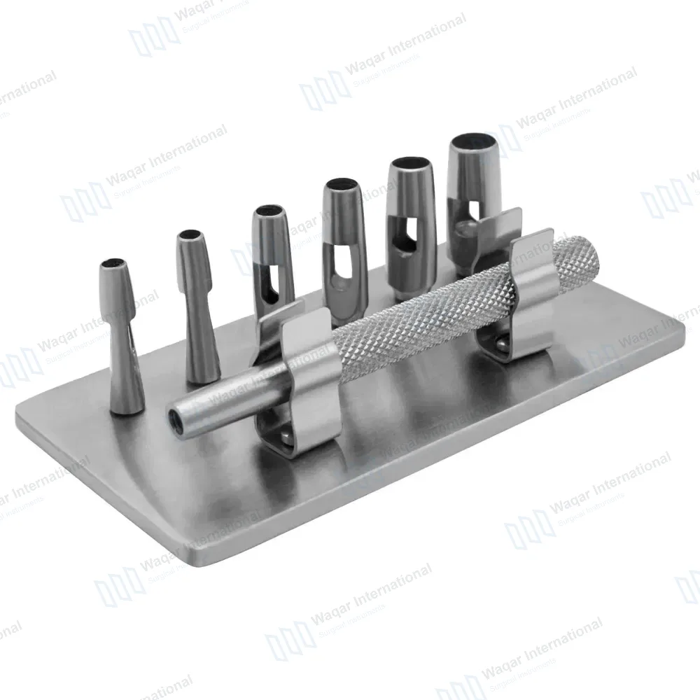 Keyes Dermal Punch Set 2, 3, 4, 5, 6, & 7mm with Handle