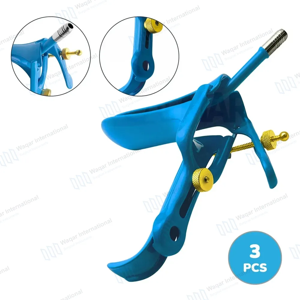 3 Graves Vaginal Speculum Small LLETZ LEEP Blue Coated