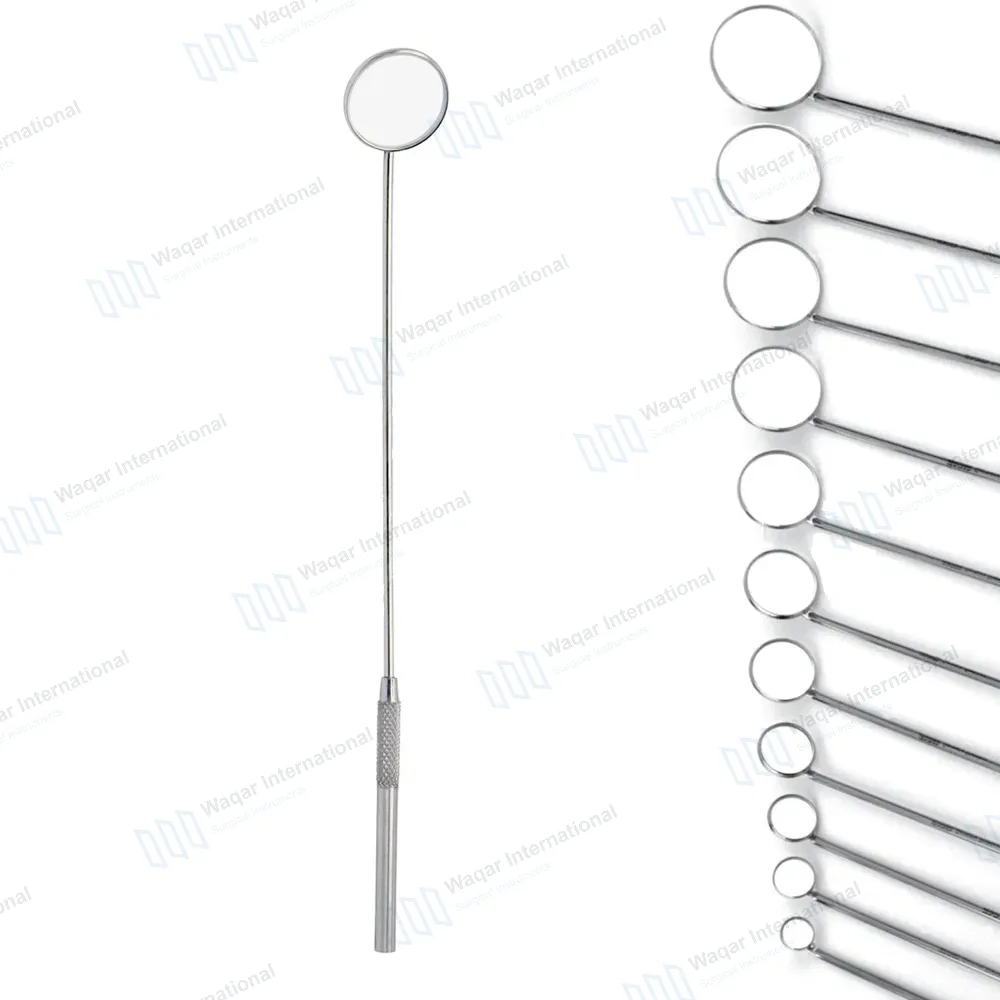 11 Pcs Laryngeal Mirrors Set #000, #00 #0, #1, #2, #3, #4, #5, #6, #7, #8