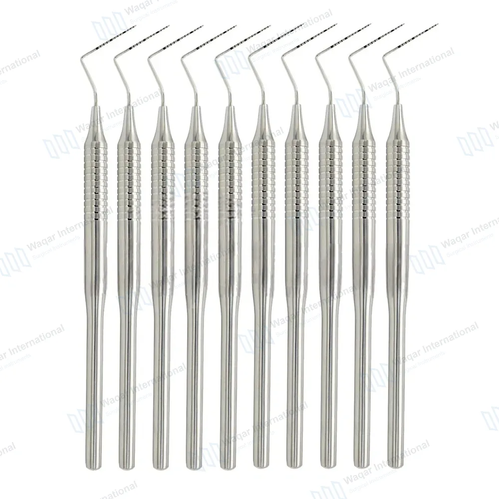 10 Periodontal Probe CP15 UNC Color Coded Markings Single Ended