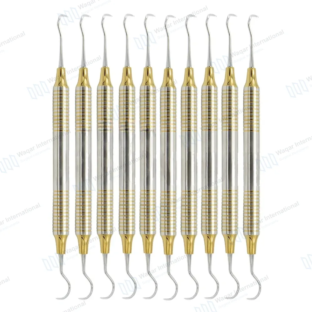 10 Dental Sickle Scaler Anterior Towner Jacquette U15-33 Double Ended