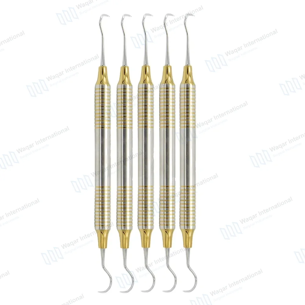 5 Dental Sickle Scaler Anterior Towner Jacquette U15-33 Double Ended
