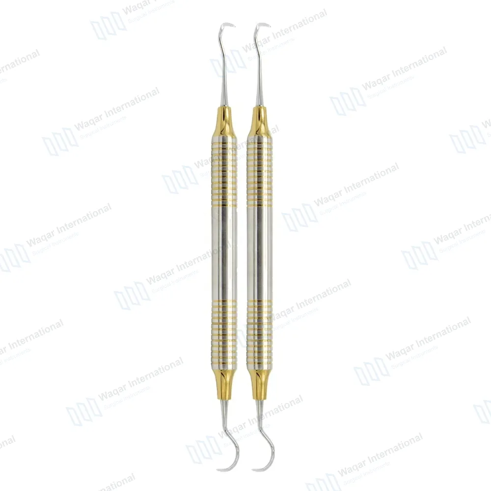 2 Dental Sickle Scaler Anterior Towner Jacquette U15-33 Double Ended