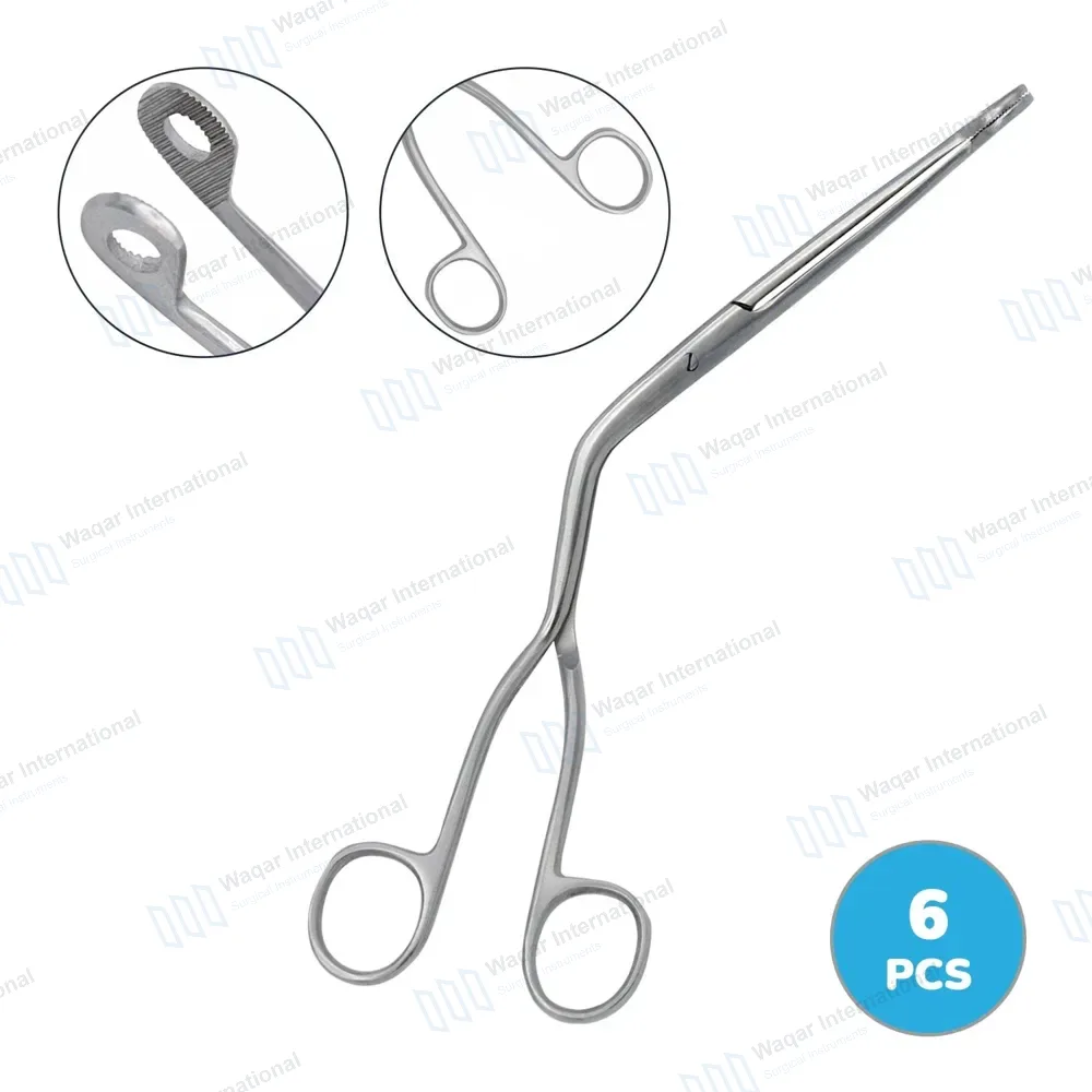 6 Pcs Magill Catheter Forceps Set 10″ (25.4cm) – Adult