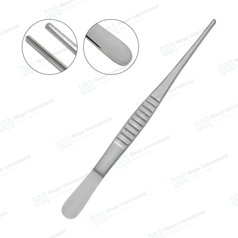 DeBakey Atraumatic Tissue Forceps 12″ 1.5mm Tip