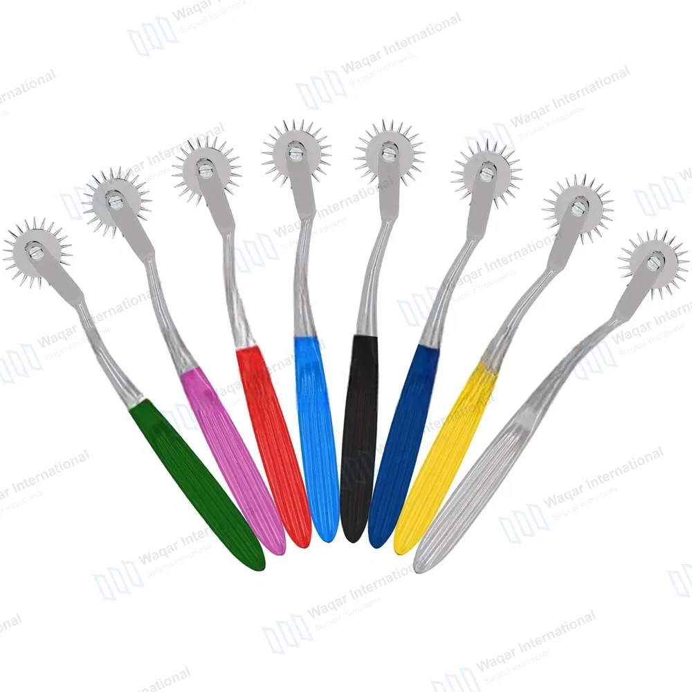 8 Pcs Wartenberg Pinwheel 1 Head Set with Color Handles