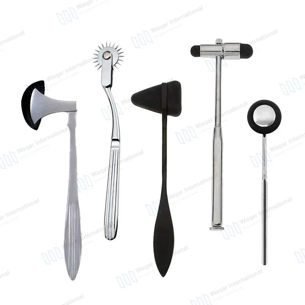 5 Pcs Neuro Percussion Berliner Reflex Taylor Buck Hammer Diagnostic Kit