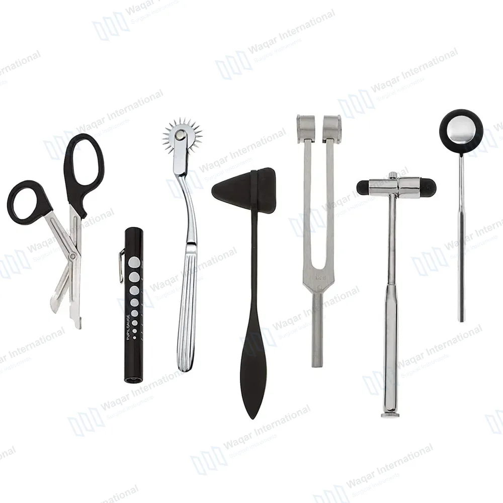 7 Pcs Neurological Percussion Reflex Taylor Buck Hammer Pinwheel Diagnostic Set