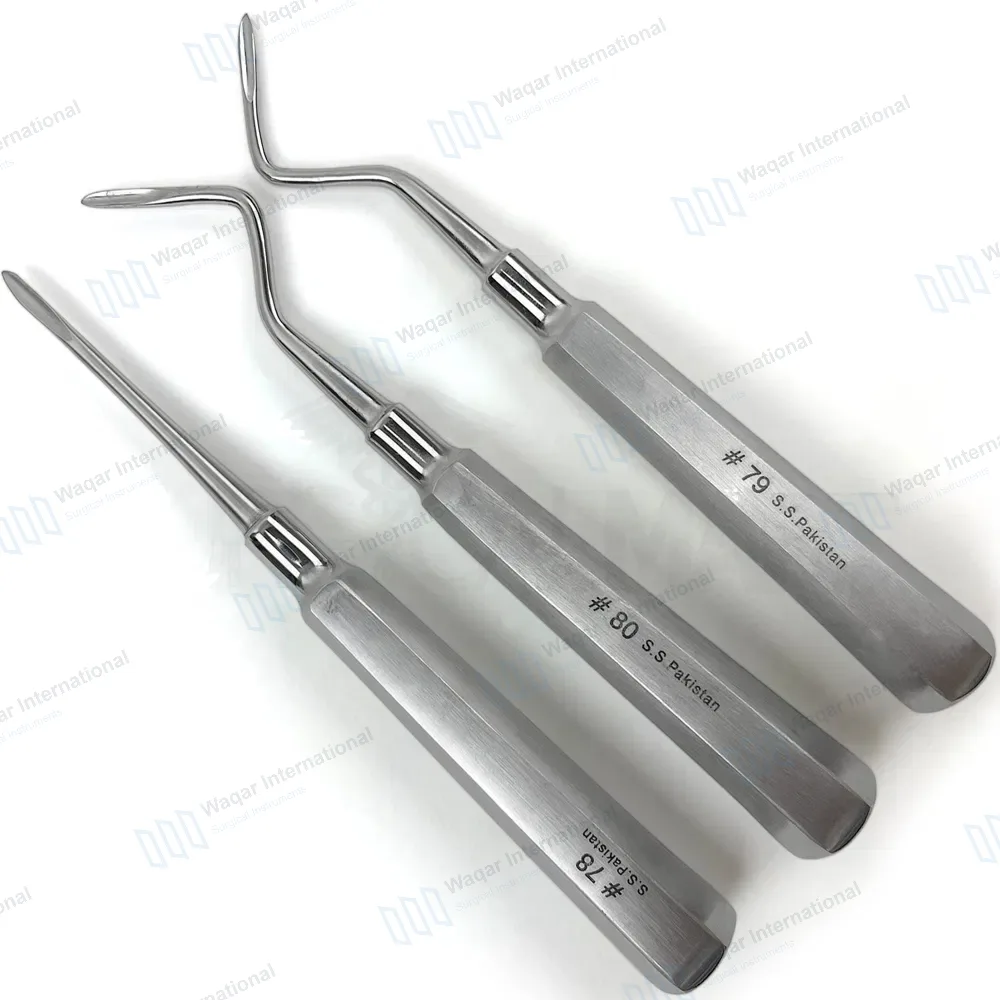 3 Root Tip Pick Elevators Set #78 #79 & #80