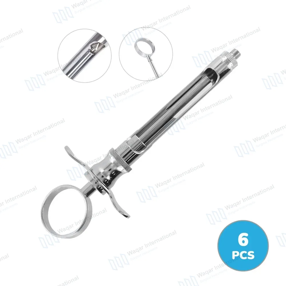6 Dental Aspirating Syringe C-W Type 2.2cc Dentist Surgical Instruments