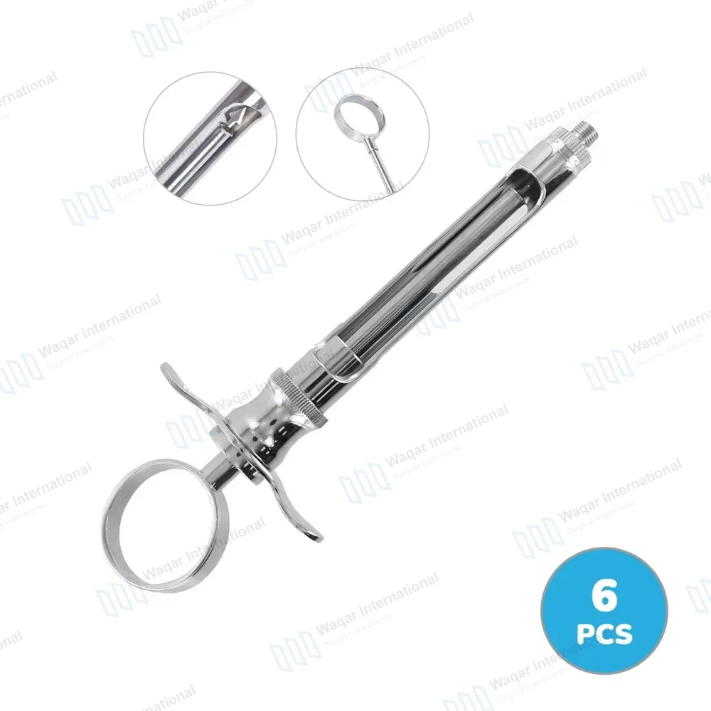 6 Pcs Self-Aspirating Dental Anesthetic Syringe Set CW Type 1.8CC