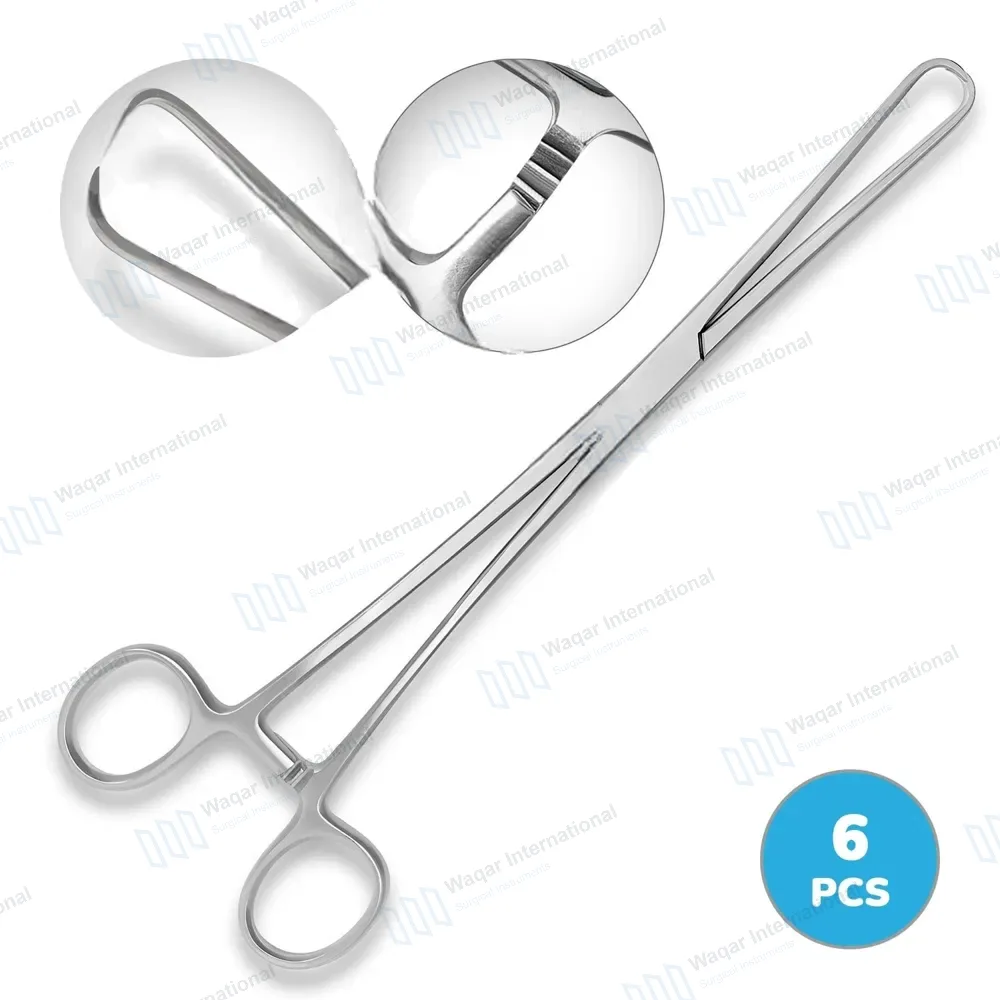 6 Schroeder Braun Uterine Tenaculum Forceps 9.5″ Straight