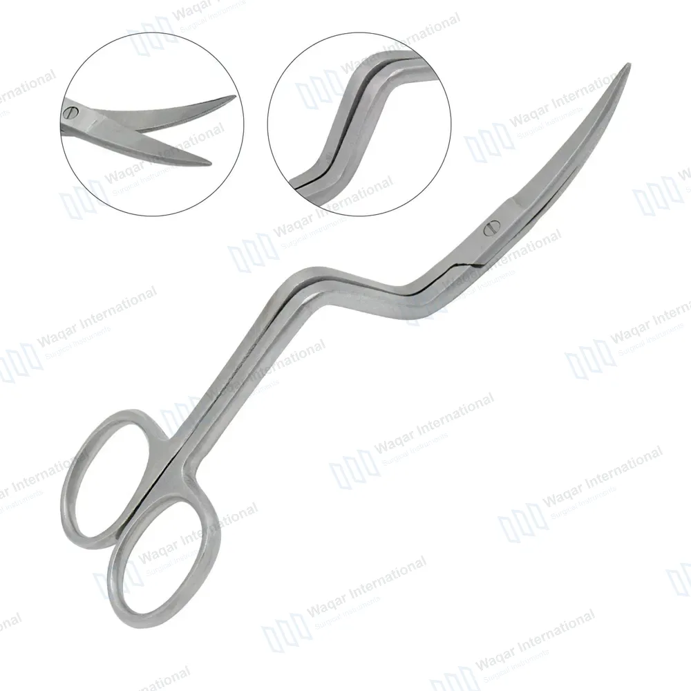 Double Curved Embroidery Scissor 6″ Pro Bent Handle