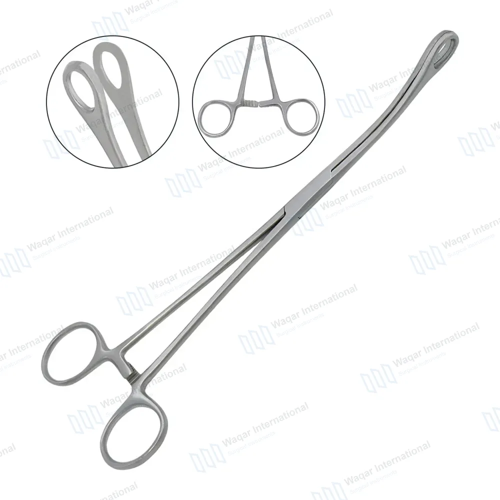 Foerster Sponge Holding Forceps 9.5″ Curved Smooth Jaws