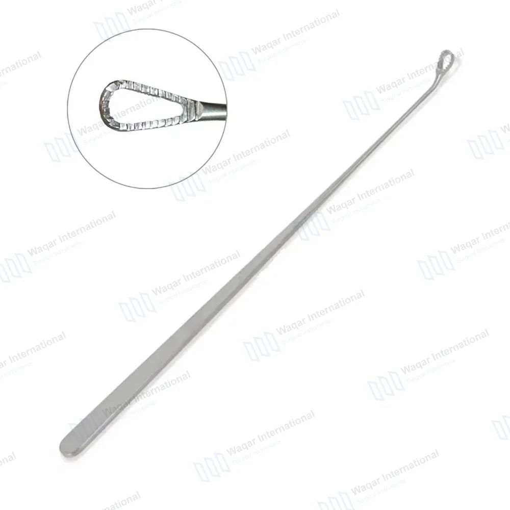 Heaney Uterine Biopsy Curette 9″ Serrated Loop