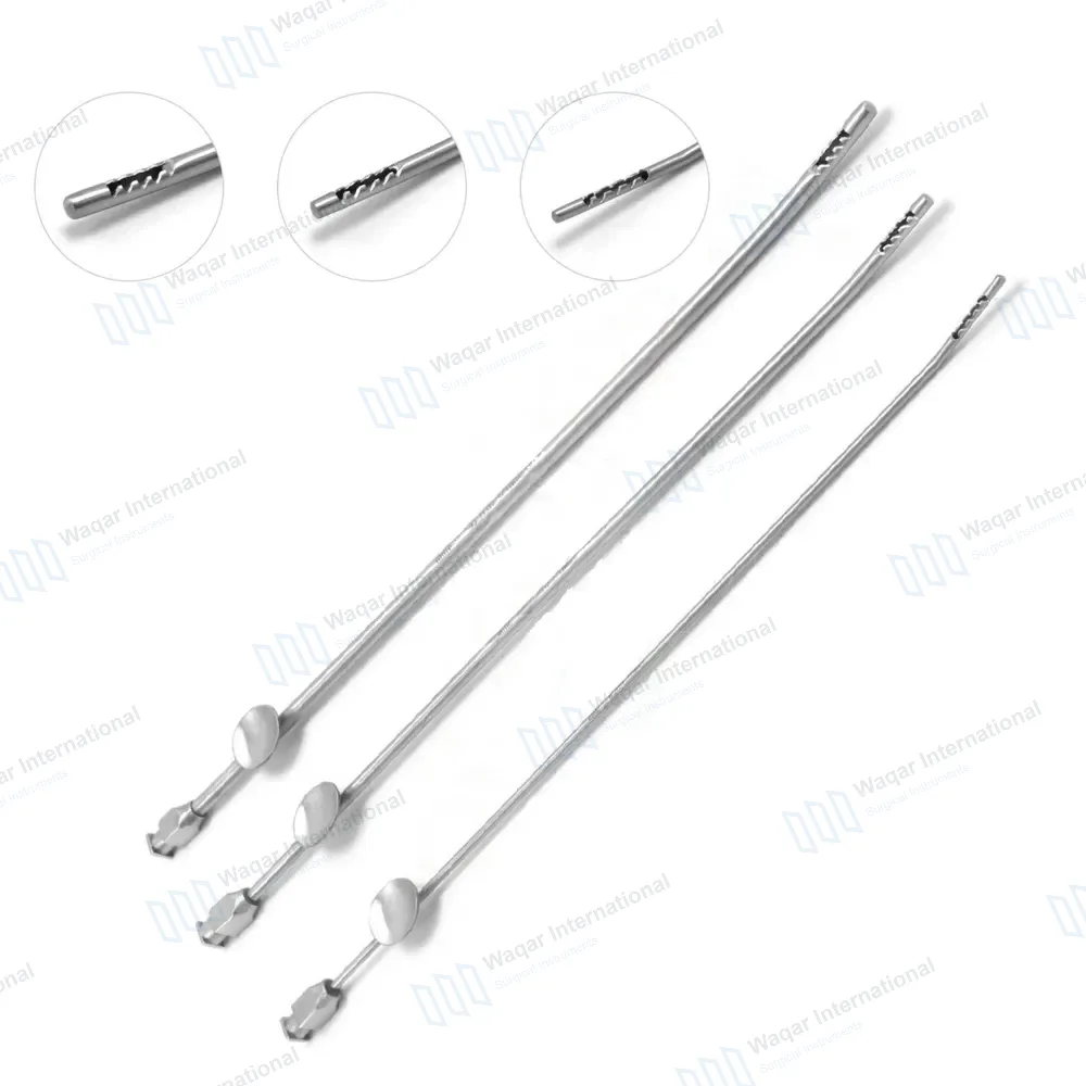 3 Novak Endometrial Suction Biopsy Curettes 9.75″ 2, 3 & 4mm Dia