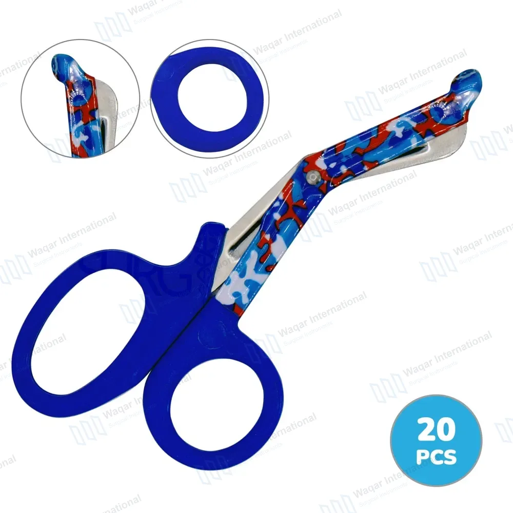 20 EMT Utility Scissors 7.25″ Paper Coated Blades Blue