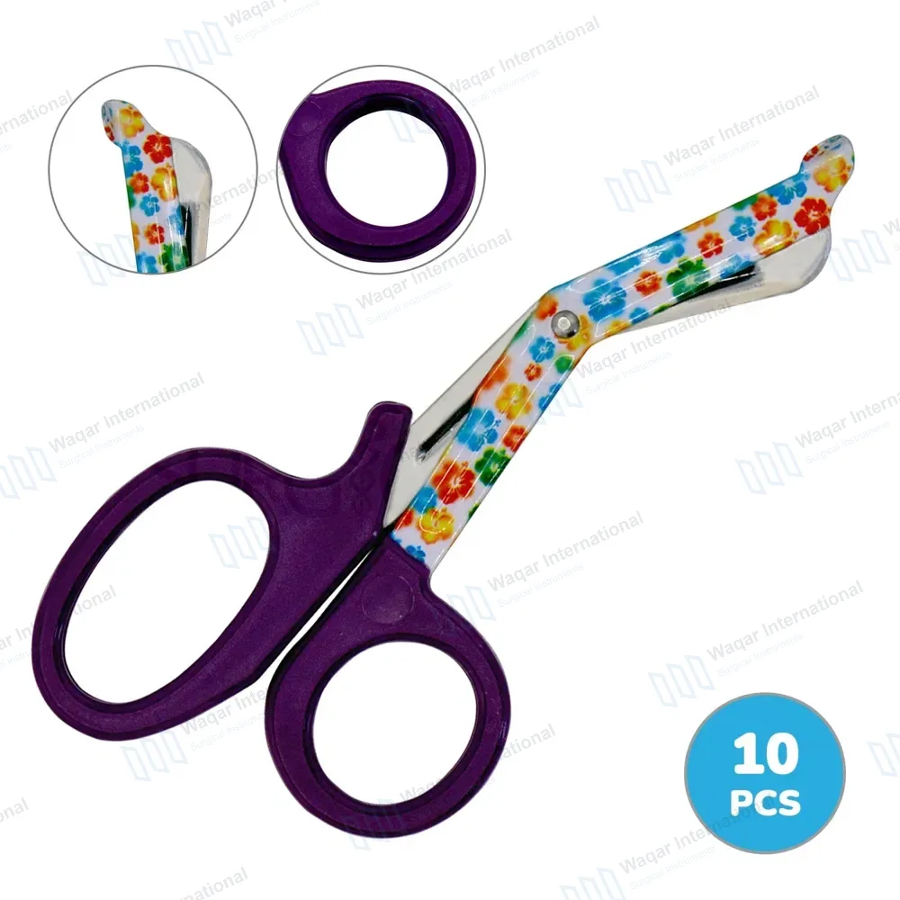 10 EMT Utility Scissors 7.25″ Paper Coated Blades Purple