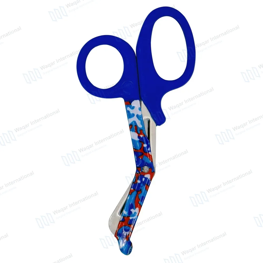 10 EMT Utility Scissors 7.25″ Paper Coated Blades Blue