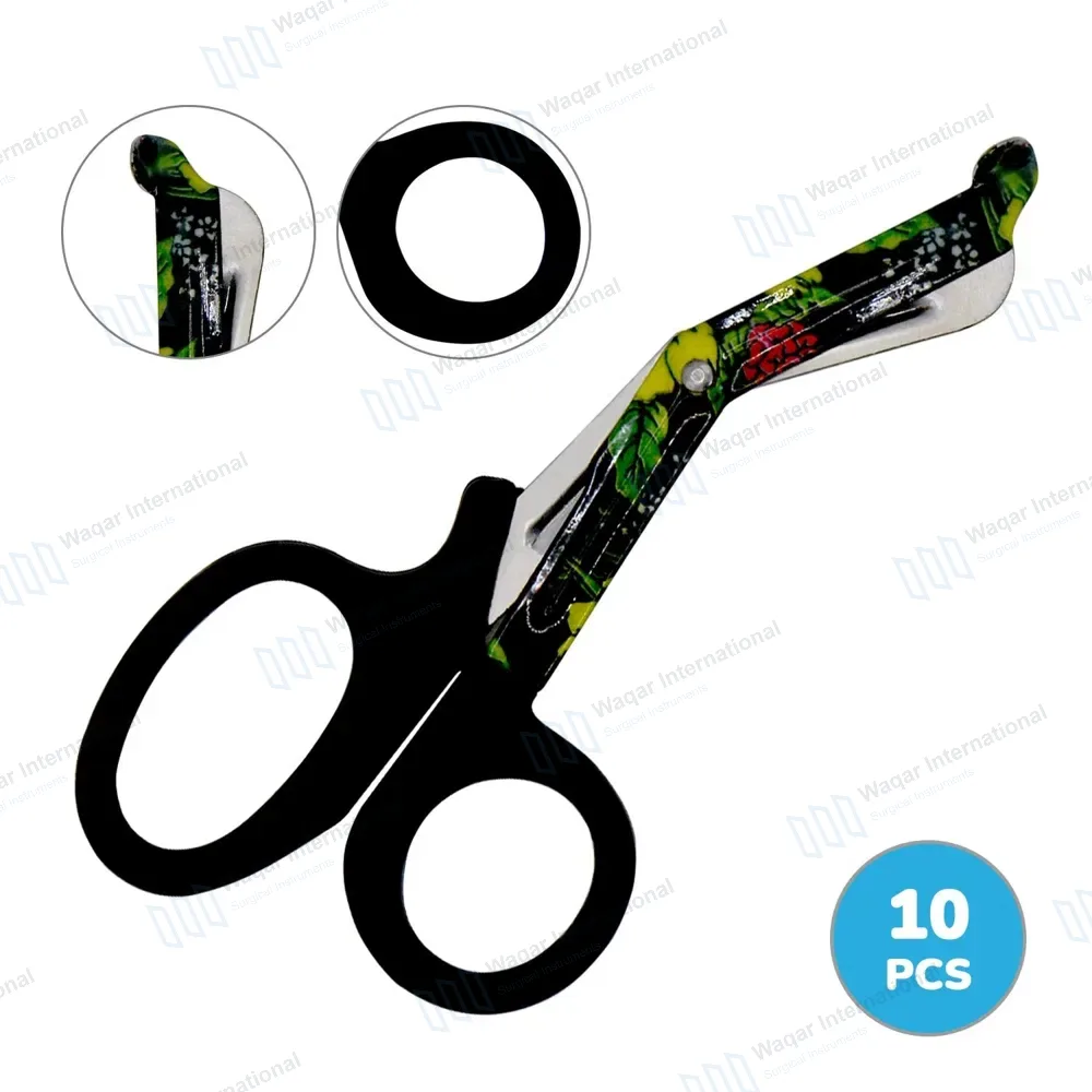 10 EMT Utility Scissors 7.25″ Paper Coated Blades Black