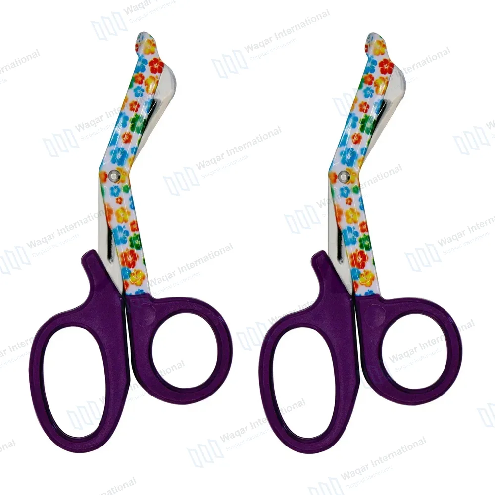 2 EMT Utility Scissors 7.25″ Paper Coated Blades Purple