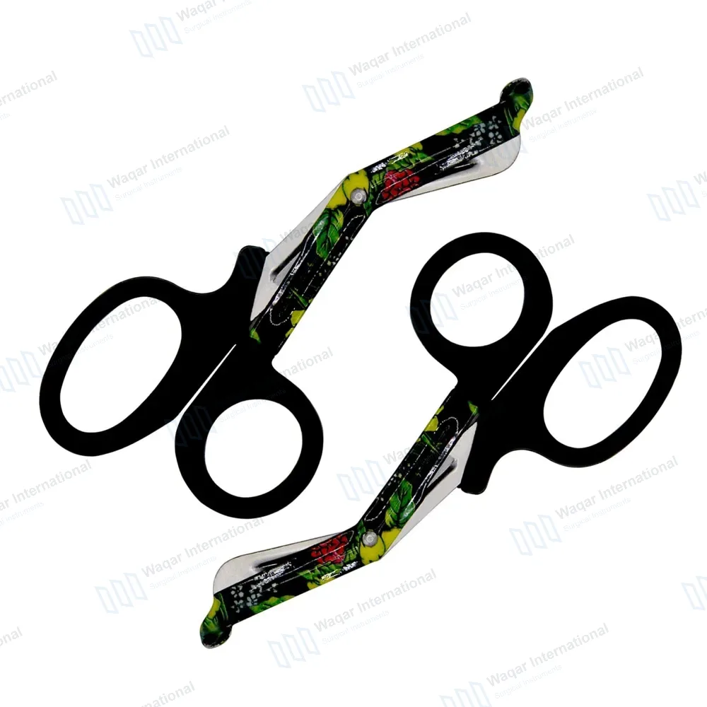 2 EMT Utility Scissors 7.25″ Paper Coated Blades Black