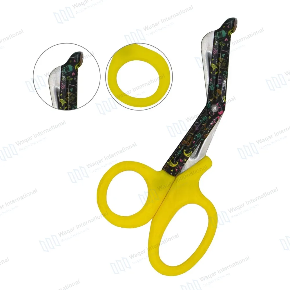 EMT Utility Scissors 7.25″ Paper Coated Blades Yellow