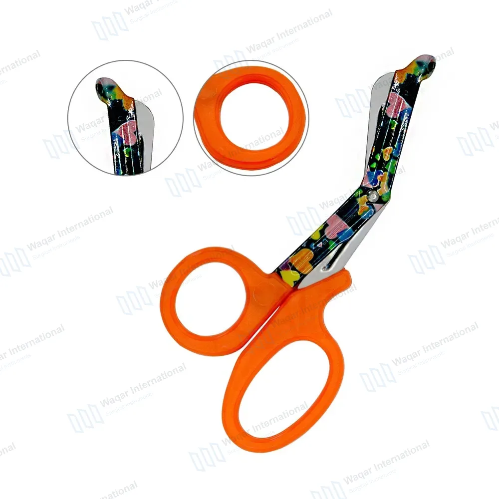 EMT Utility Scissors 7.25″ Paper Coated Blades Orange
