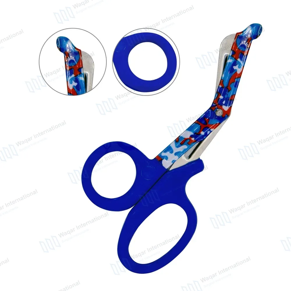 EMT Utility Scissors 7.25″ Paper Coated Blades Blue