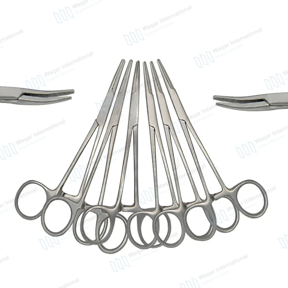 6 Pcs Mosquito Hemostat Forceps 5″ Curved Set