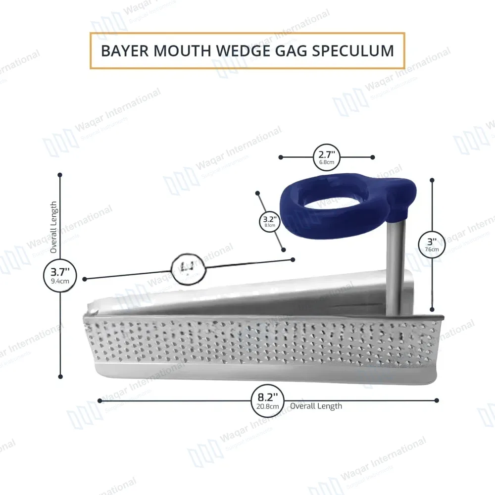 Bayer Mouth Wedge Gag Horse Speculum with Ring Handle