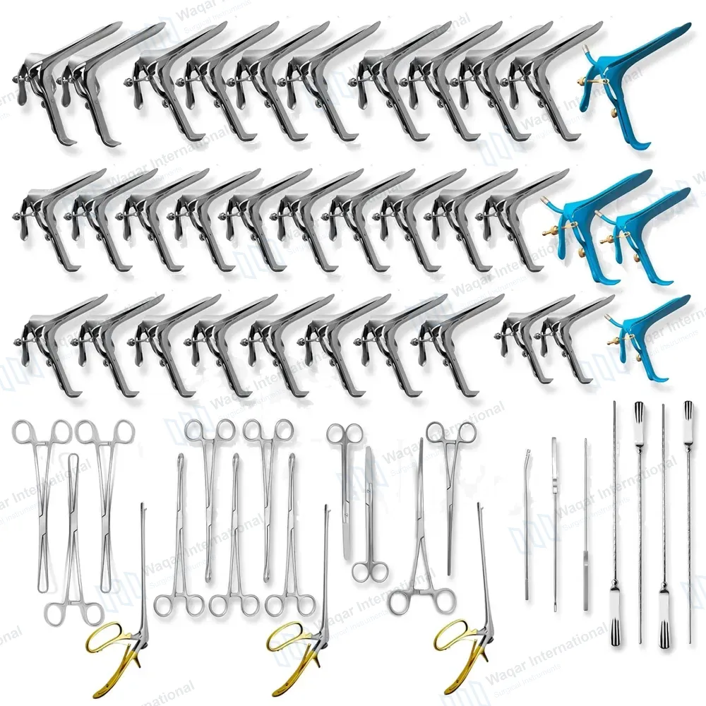 56 Pcs Huge Lot of OB/GYN Instruments Forceps Speculums Set