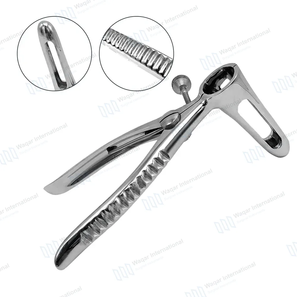 Sims Rectal Speculum with Set Screw 6″ Fenestrated Blades 3.5″ Long x 5/8″ Wide