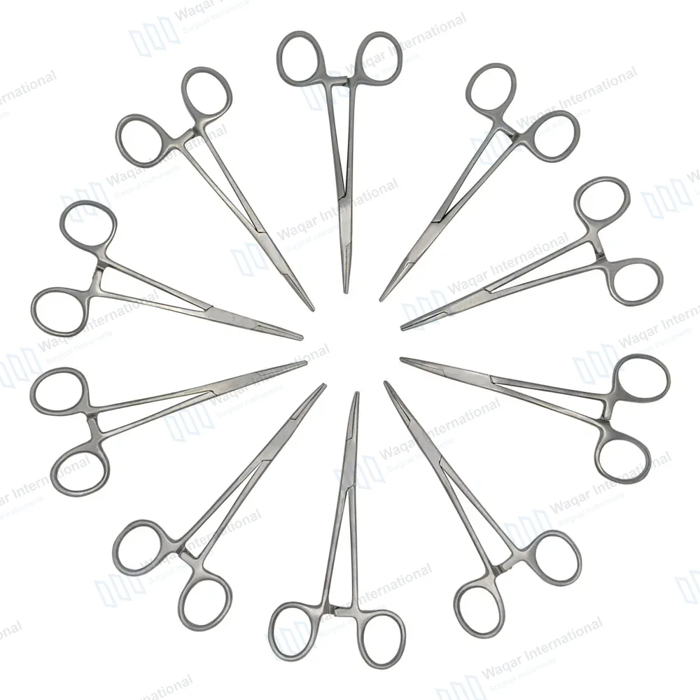 10 Hartmann Mosquito Hemostat Forceps 3.5″ Straight Curved