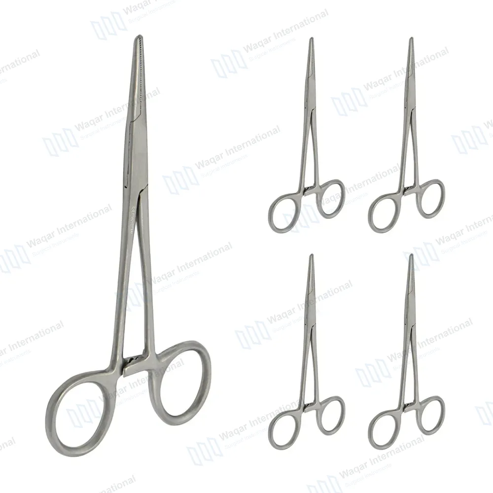 5 Pcs Hartmann Mosquito Hemostat Forceps Set 3.5″ Straight